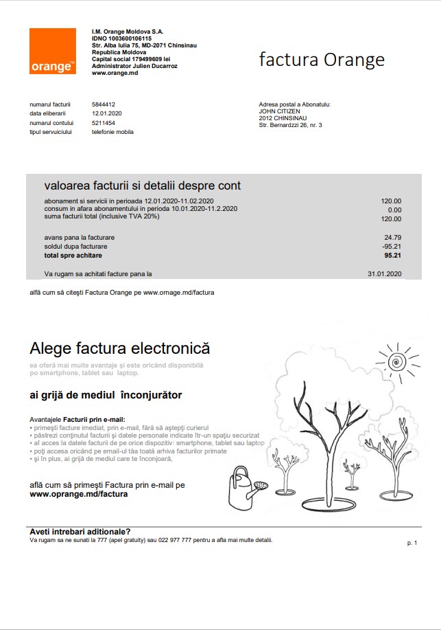  Minol USA business utility bill 